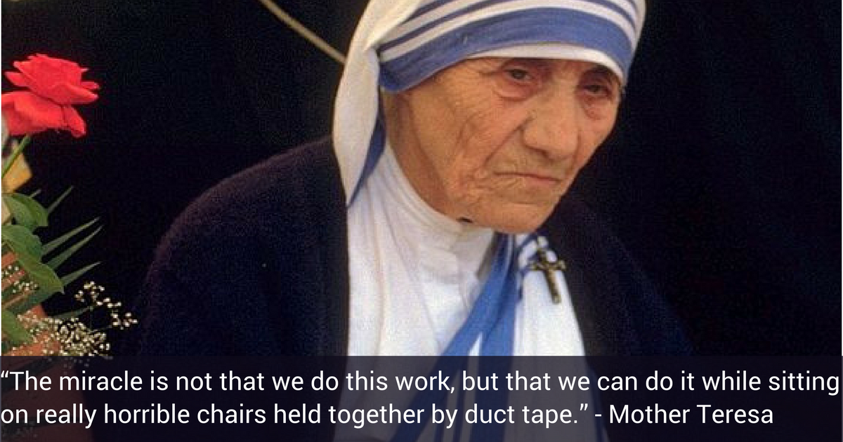 Mother Teresa Nonprofit AF Quote