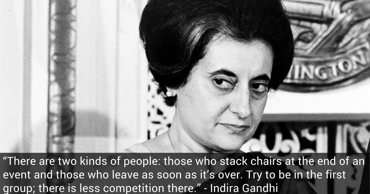 Indira Gandhi Nonprofit AF Quote