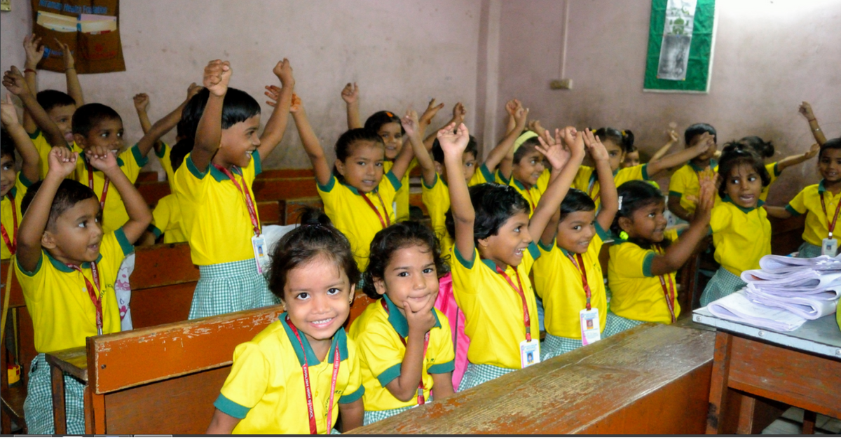 kids in a classroom