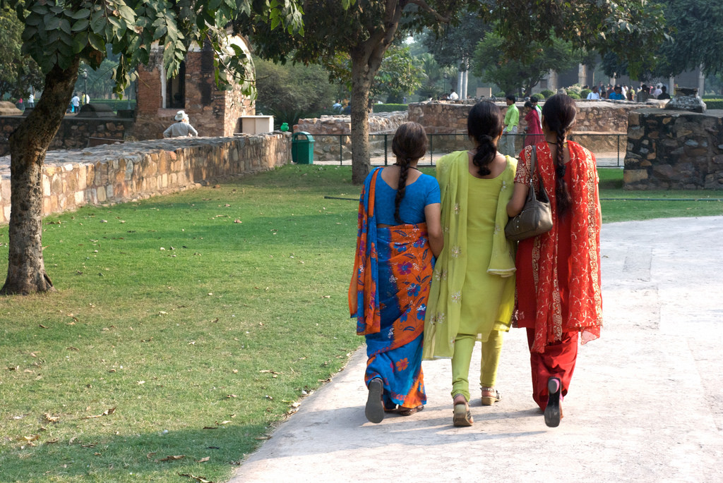 3 women walking together