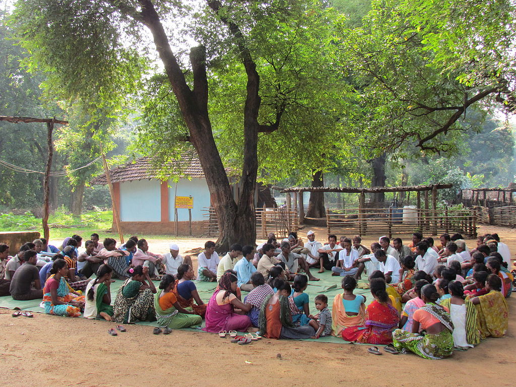 Gram sabha meetting in Maharashtra_Wikimedia commons_Panchayati Raj system