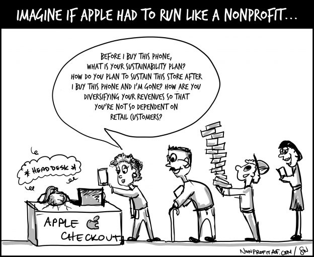 Apple run like nonprofit