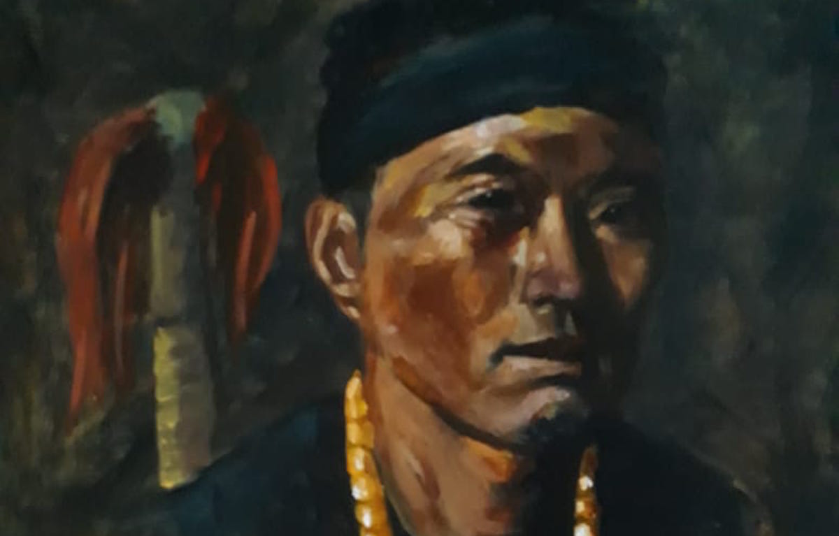 Konyak man painting