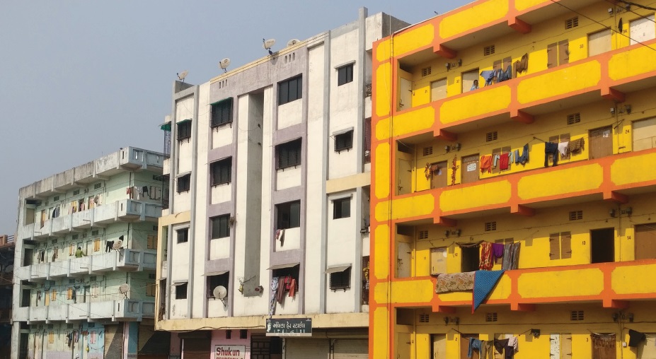 SRA housing buildings in India