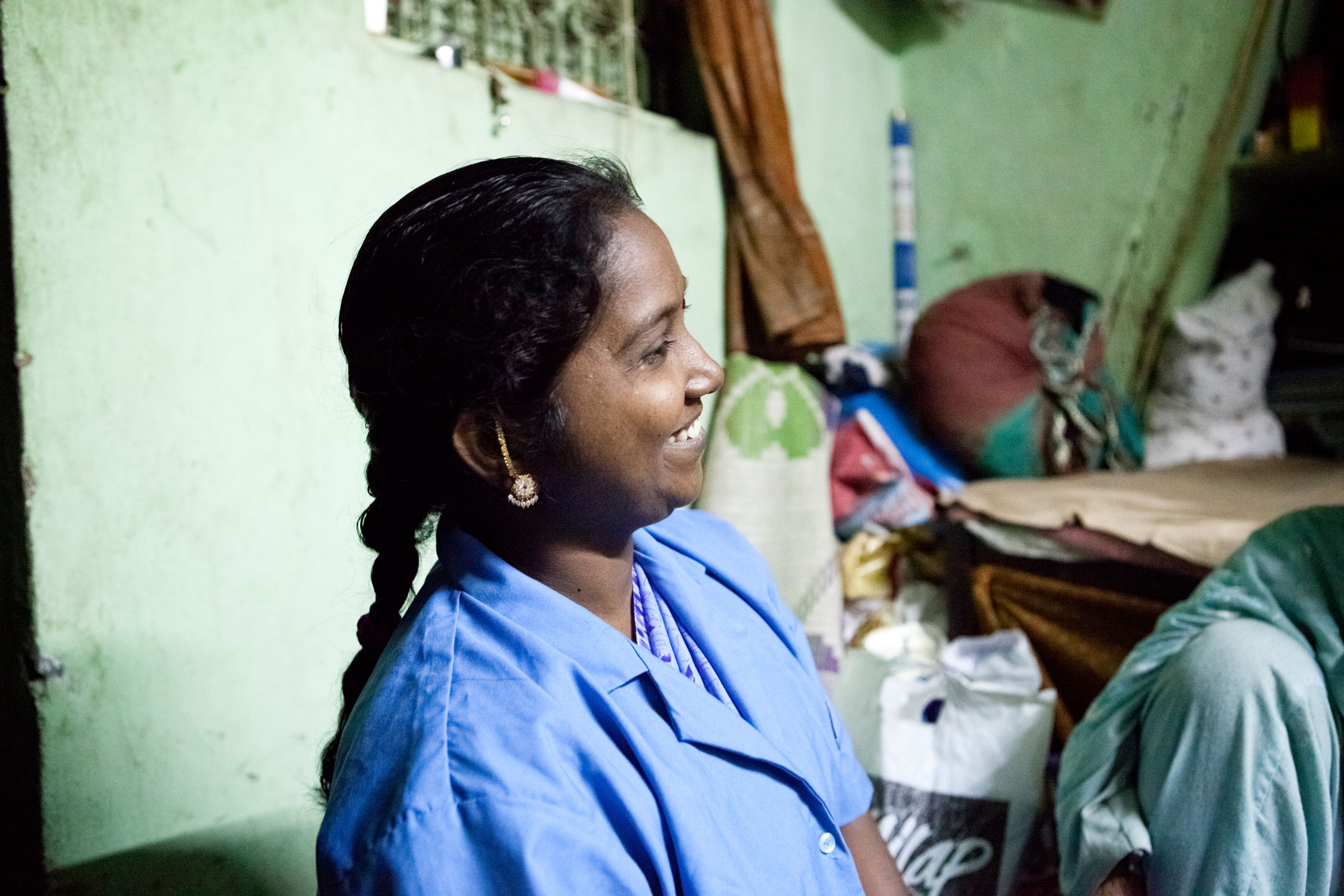 A female doctor smiling