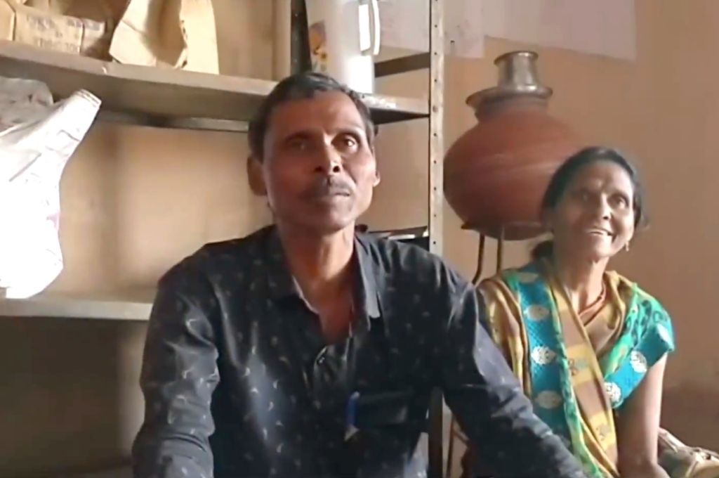 Dheeraram Kapaya sitting down and speaking