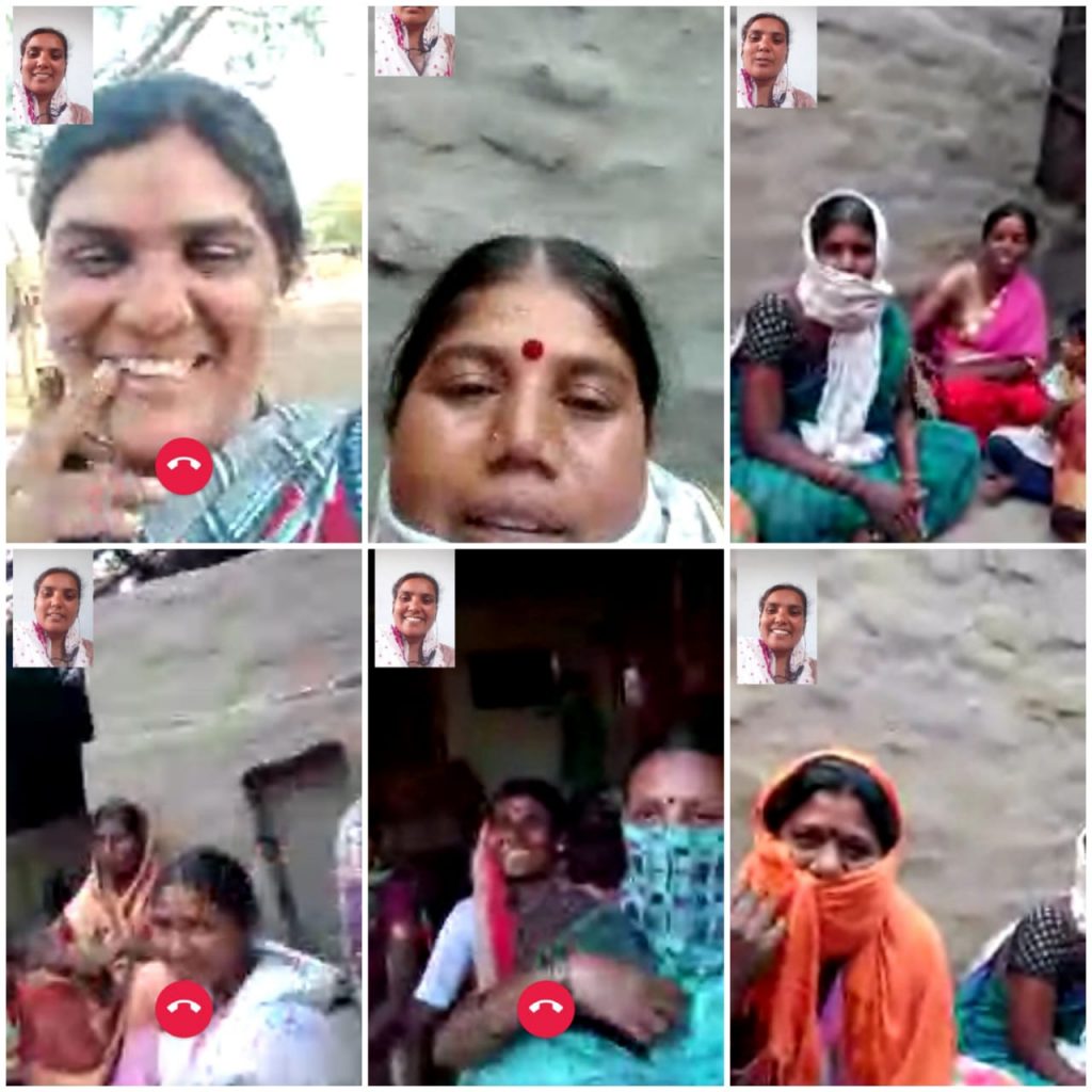 collage of grassroots leaders videocalling-covid-19