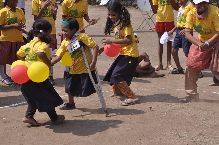 Children participating in the Specially_Abled_Games_India-children with disabilities