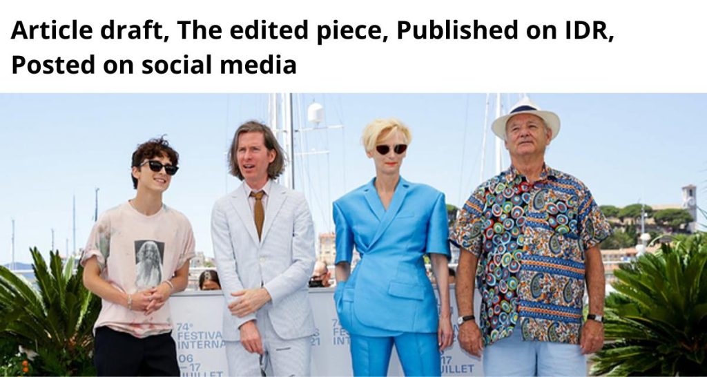 an image of four people standing next to each other at an international festival-nonprofit humour