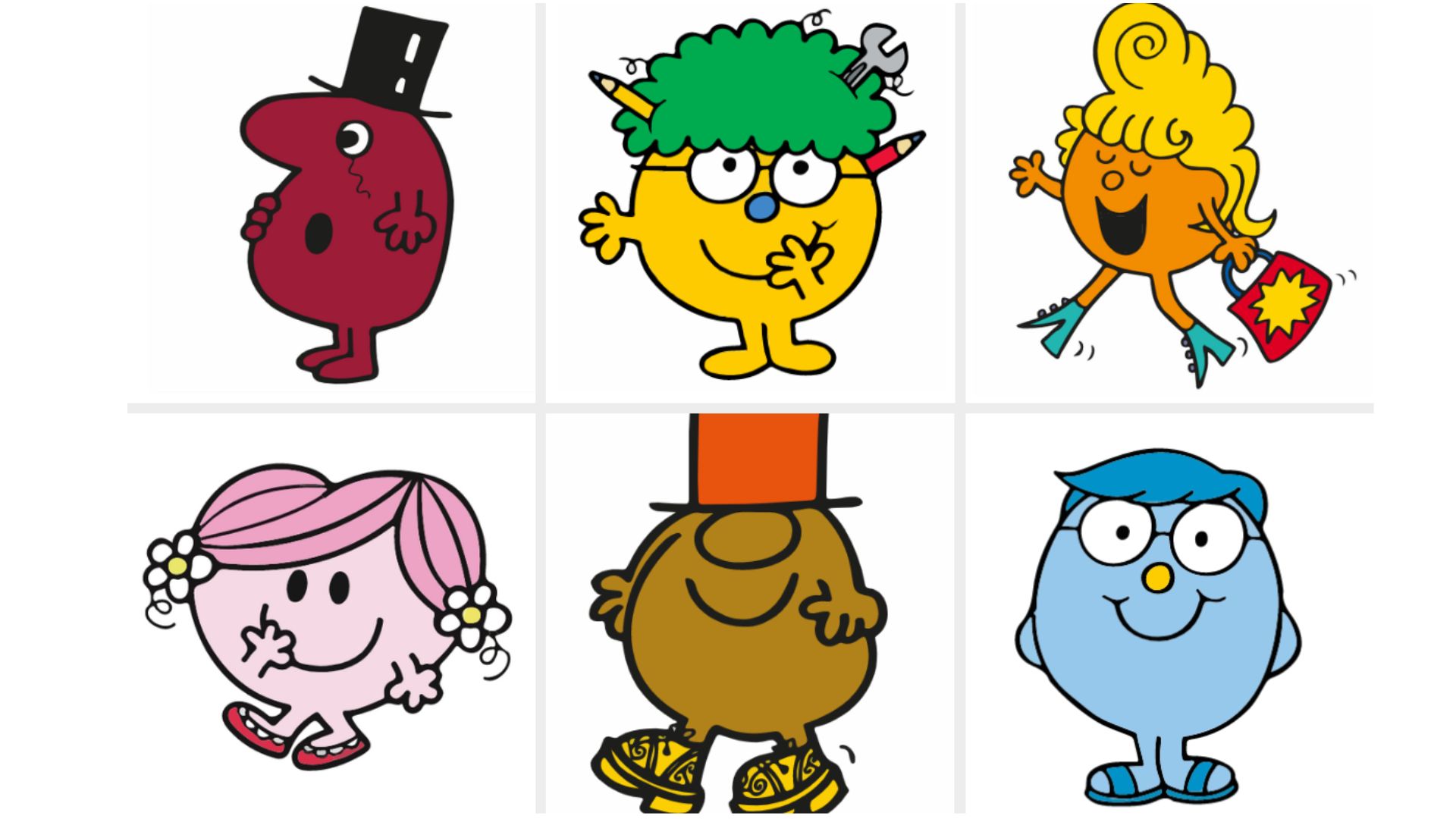 Mr Men characters_nonprofit humour