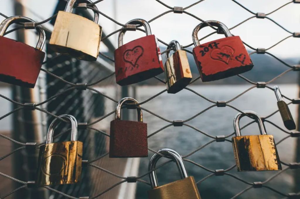 Padlocks on a railing_social sector