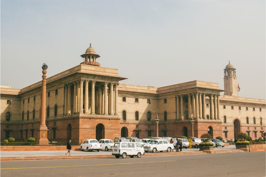 The secretariat building in New Delhi_government