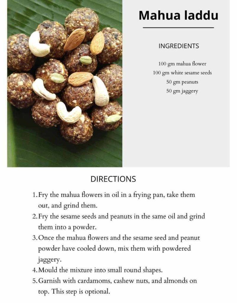 Mahua laddu recipe-zero-waste cooking