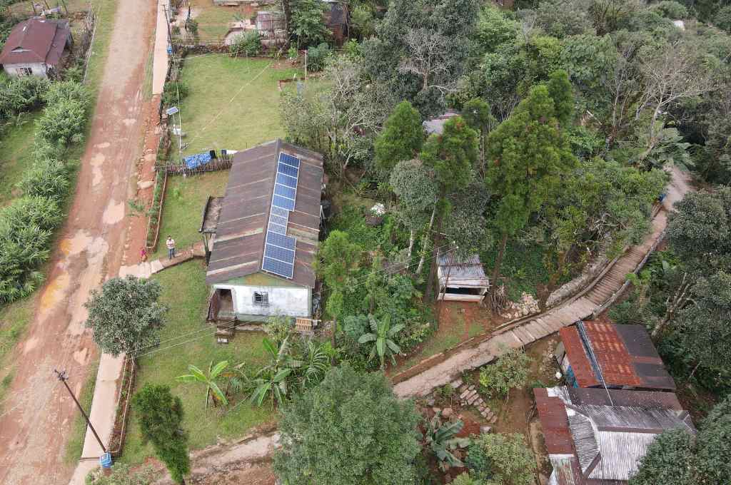 The sub-centre located in Kongthong, East Khasi Hills, has three roof-mounted solar panels, with a total capacity of 2.34 kWp-solar