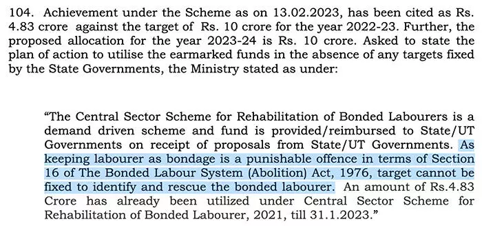 target cannot be fixed_labour problems in India