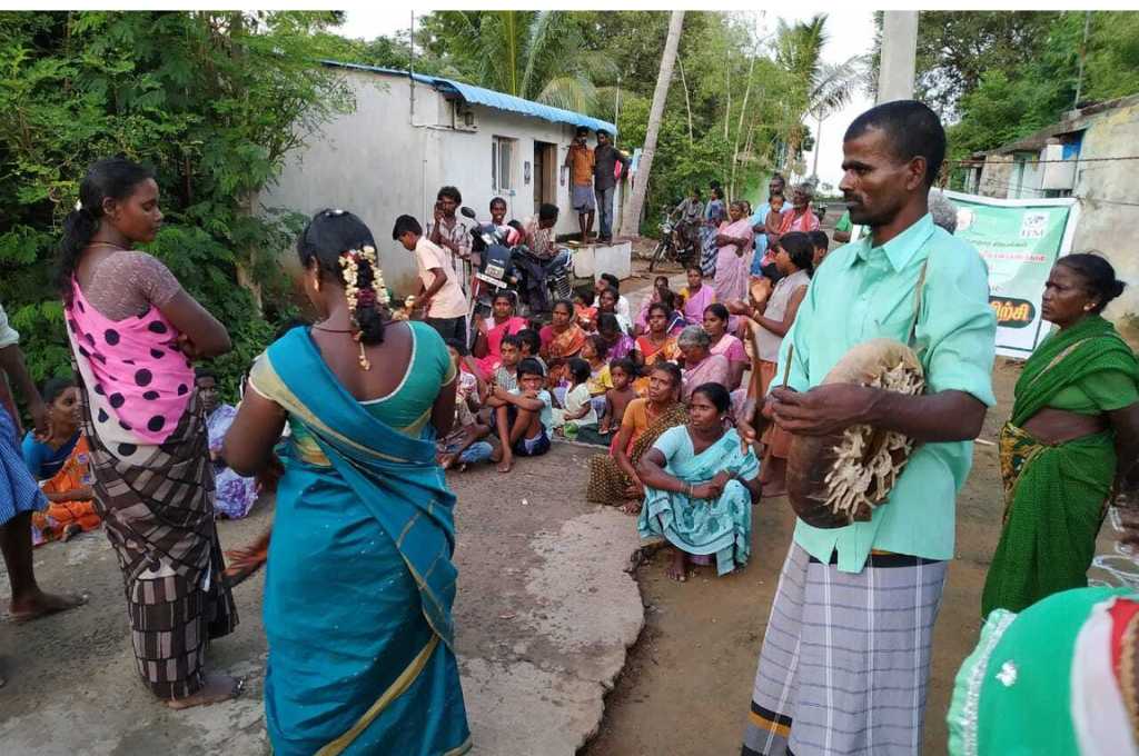 Irular tribe in their old homes-Irular community