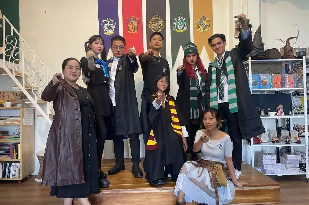 a harry potter event at in lehkha book cafe in--book cafe in mizoram