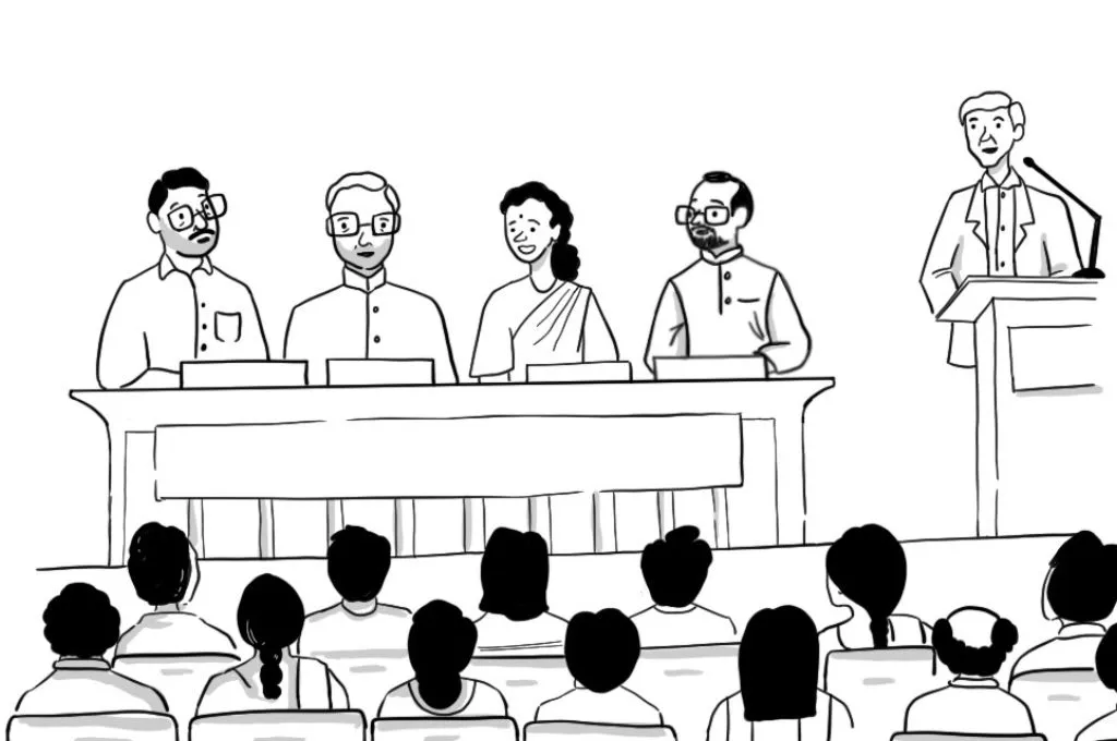 A group of panelists_nonprofit humour