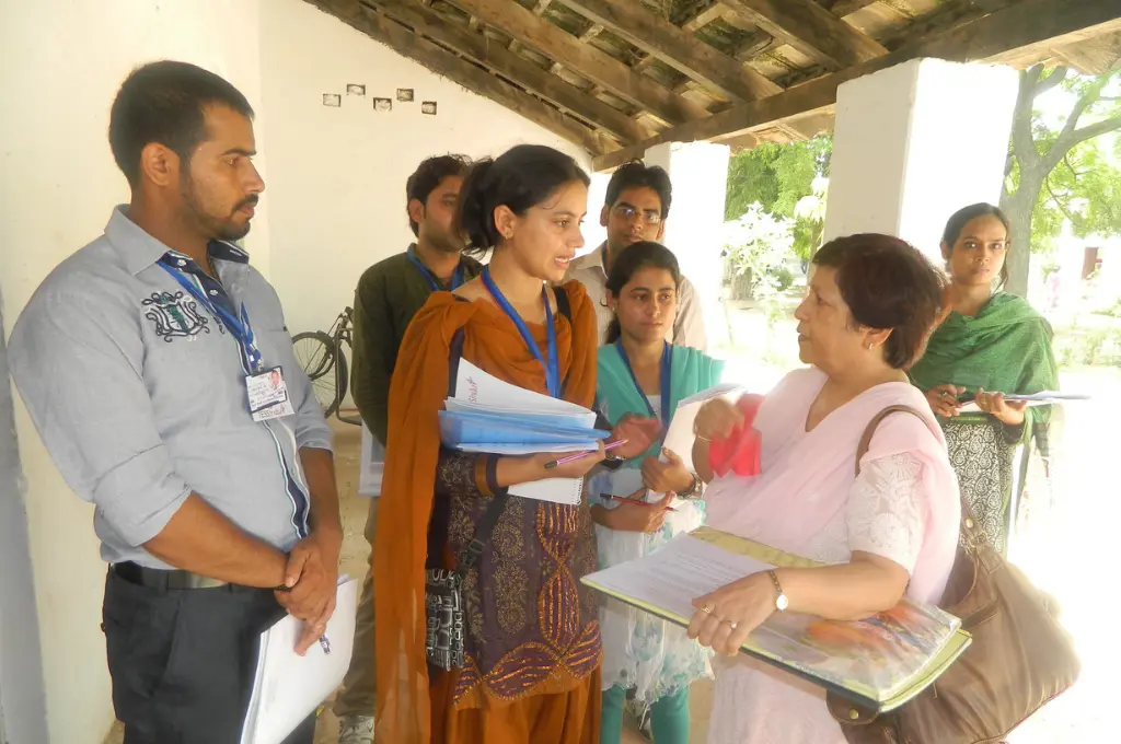 Group discussion at a rural setting_impact evaluations