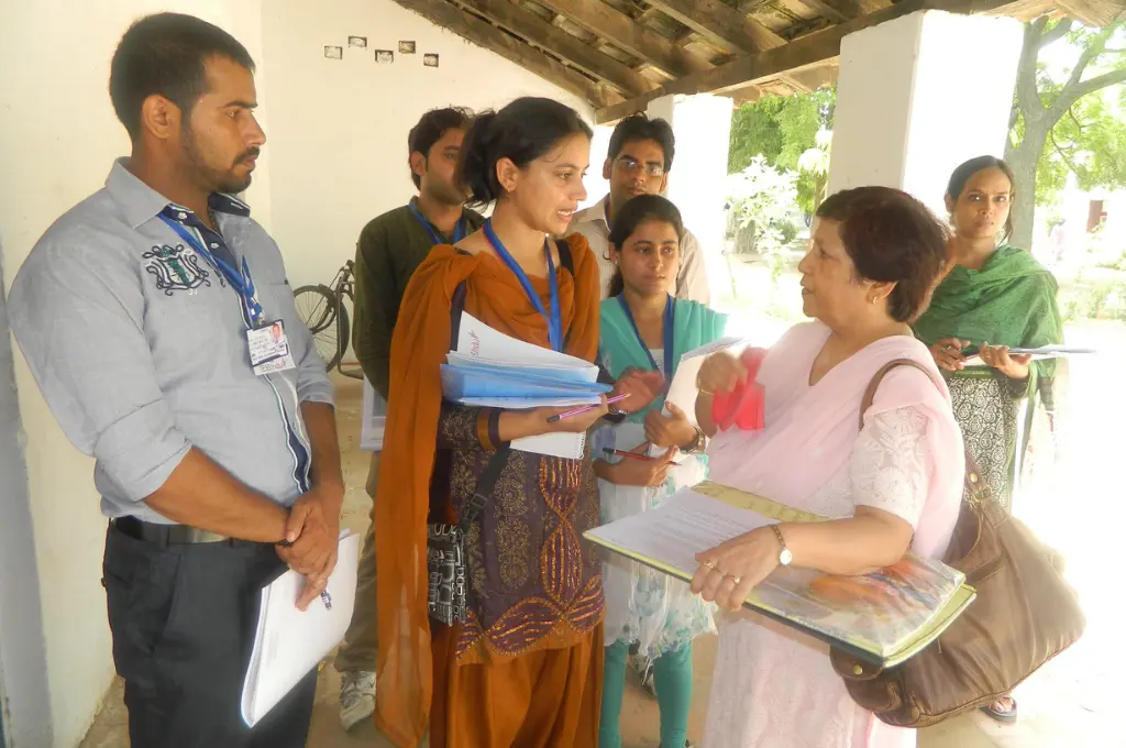 Group discussion at a rural setting_impact evaluations