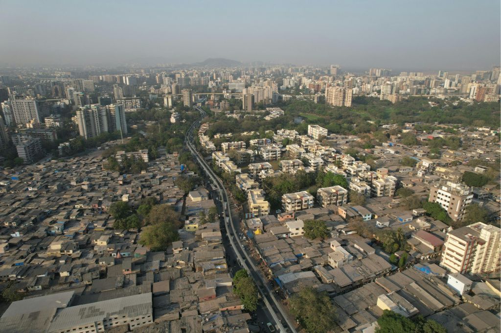 an aerial shot of a metropolis with many buildings of different sizes-heat communication